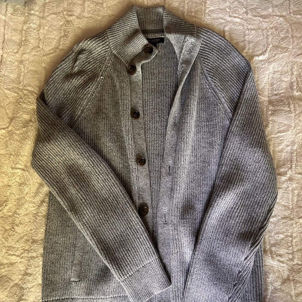 Banana Republic Button Down Sweater, Medium